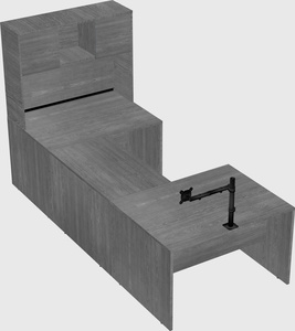 U-shaped desk