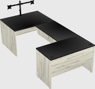 U-shaped desk