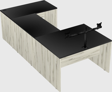 U-shaped desk