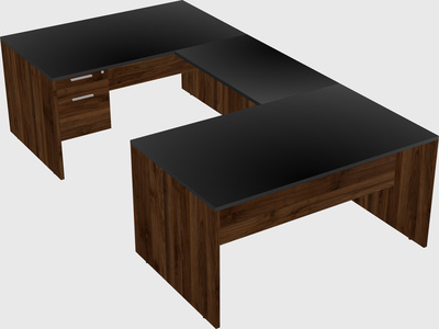 U-shaped desk
