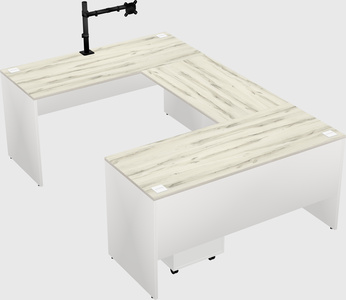 U-shaped desk