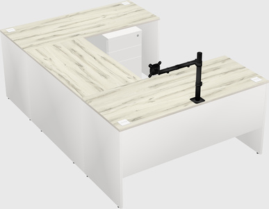 U-shaped desk