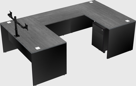 U-shaped desk