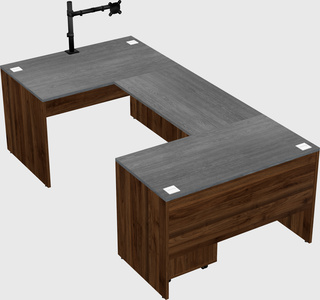 U-shaped desk