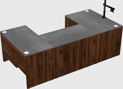 U-shaped desk