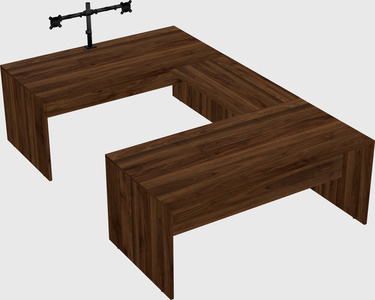 U-shaped desk