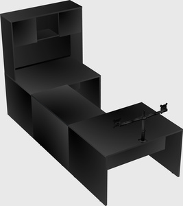 U-shaped desk