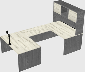 U-shaped desk