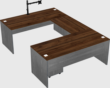 U-shaped desk