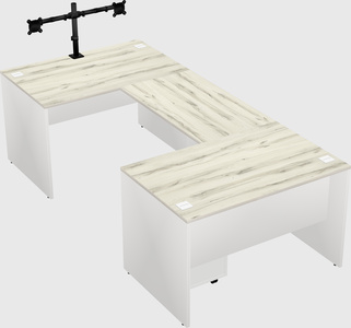 U-shaped desk