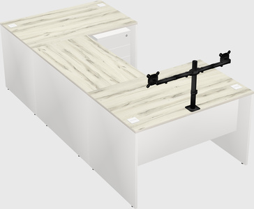 U-shaped desk