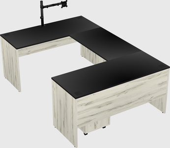 U-shaped desk