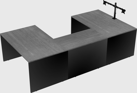 U-shaped desk