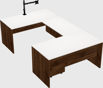 U-shaped desk