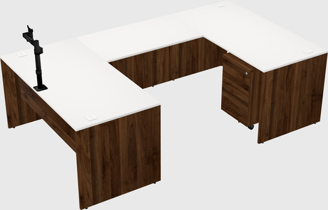 U-shaped desk