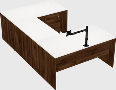 U-shaped desk