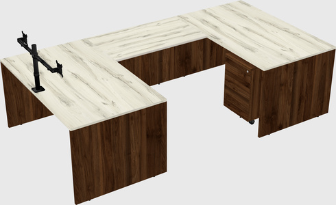 U-shaped desk