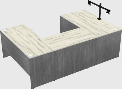 U-shaped desk