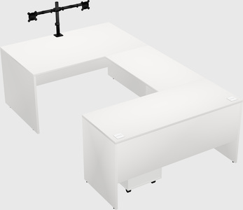 U-shaped desk