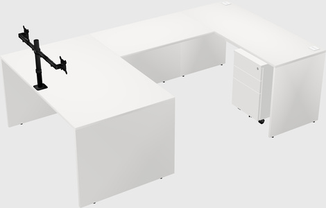 U-shaped desk