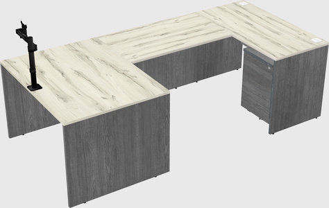 U-shaped desk