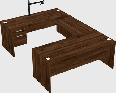 U-shaped desk