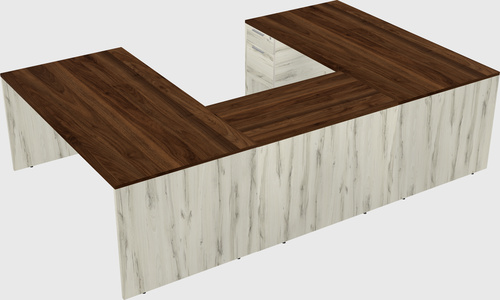 U-shaped desk