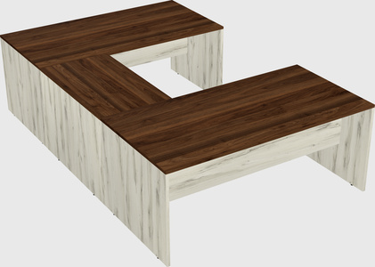 U-shaped desk