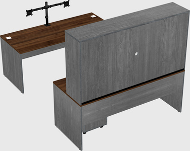 U-shaped desk