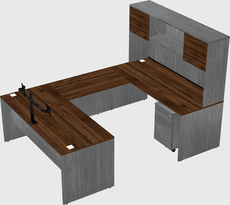 U-shaped desk