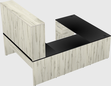 U-shaped desk