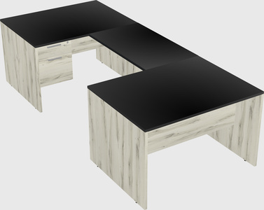 U-shaped desk