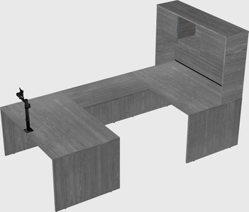 U-shaped desk