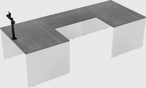U-shaped desk