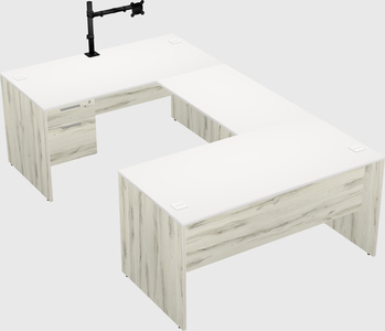 U-shaped desk