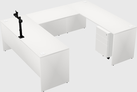U-shaped desk