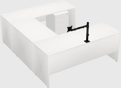 U-shaped desk