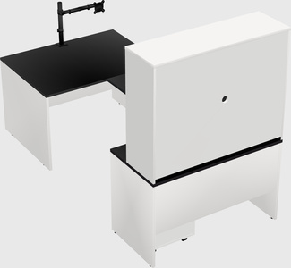 U-shaped desk