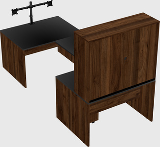 U-shaped desk