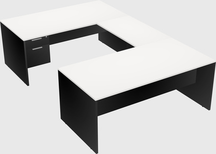 U-shaped desk