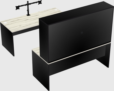 U-shaped desk