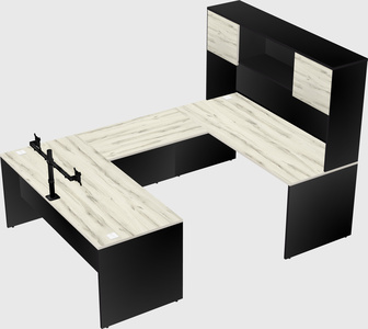 U-shaped desk