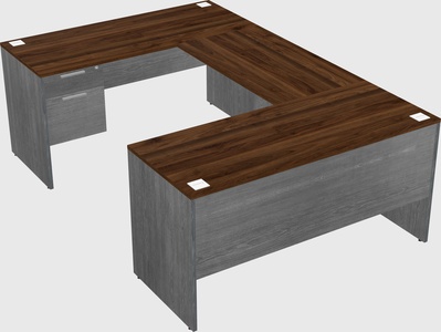 U-shaped desk