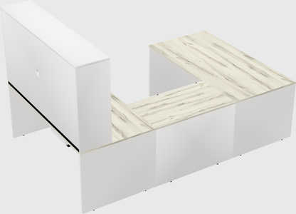 U-shaped desk