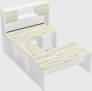 U-shaped desk