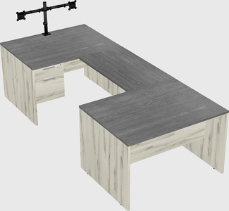 U-shaped desk