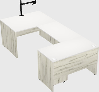 U-shaped desk