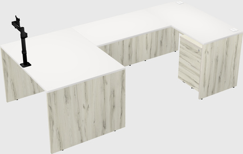 U-shaped desk