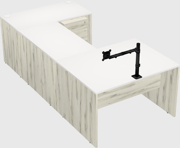 U-shaped desk
