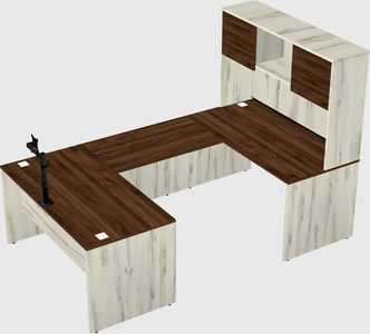 U-shaped desk